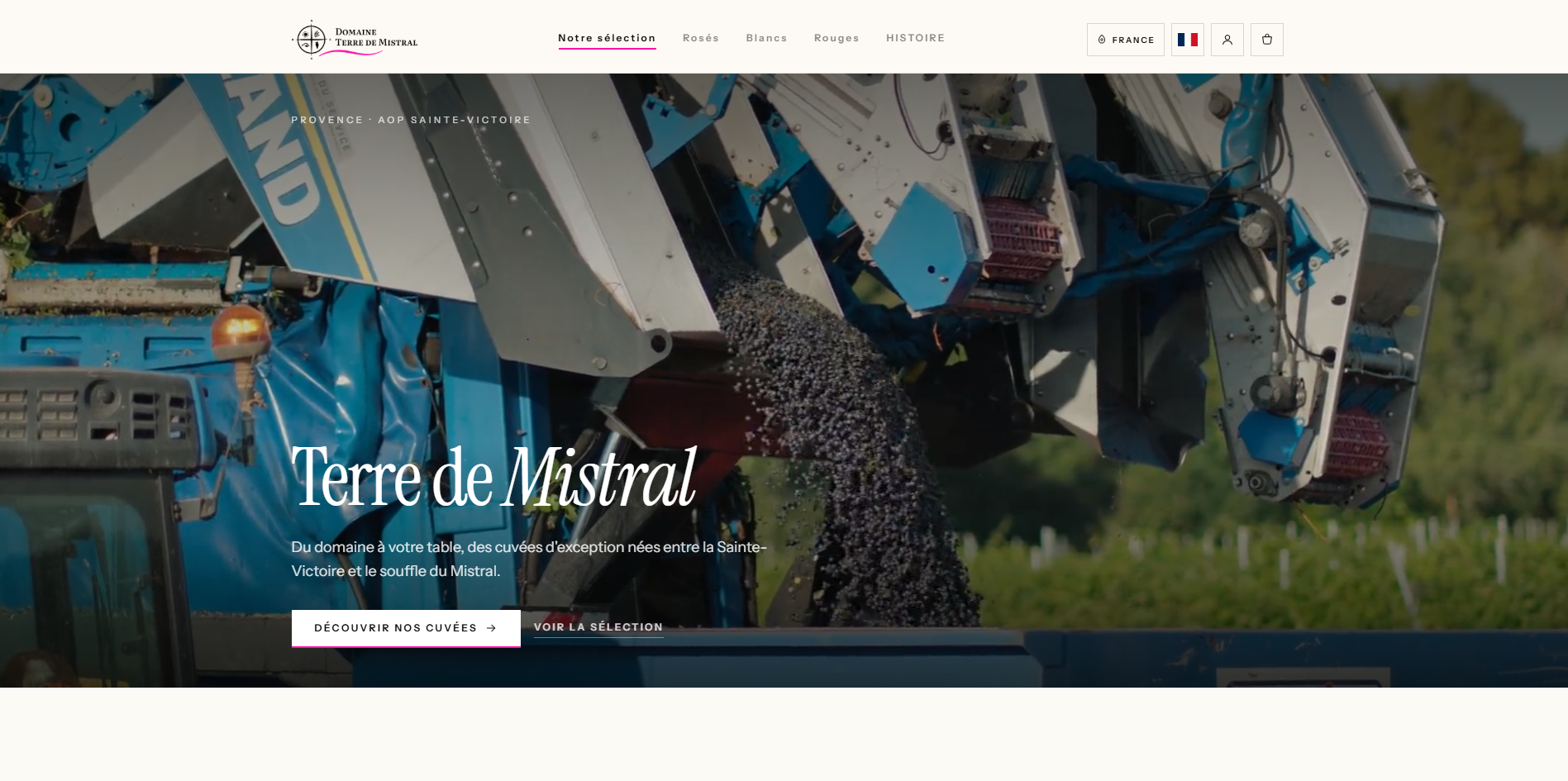 Aperçu du projet Terre de Mistral
